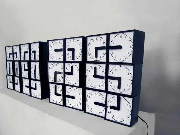 Clocks made of different materials
